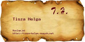 Tisza Helga névjegykártya